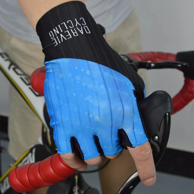Fahrradhandschuhe Pro Light, weich, atmungsaktiv, kühl, trocken, Halbfinger-Fahrradhandschuh, rutschfest, stoßfest, Fahrradhandschuhe, MTB, Rennrad