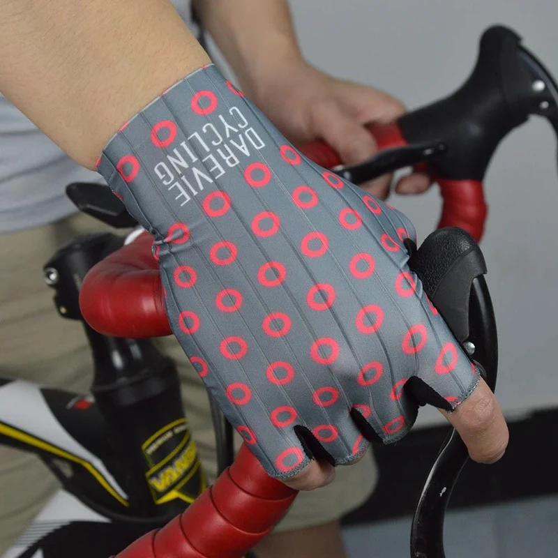 Fahrradhandschuhe Pro Light, weich, atmungsaktiv, kühl, trocken, Halbfinger-Fahrradhandschuh, rutschfest, stoßfest, Fahrradhandschuhe, MTB, Rennrad