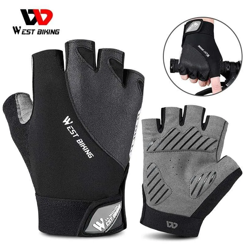 Radfahren Handschuhe Halb Finger Anti Slip Stoßfest Fahrrad Handschuhe Gel Pad Sommer Frauen Männer Sport MTB Road Fahrrad Handschuhe