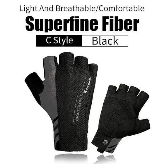 Radfahren Handschuhe Halb Finger Anti Slip Stoßfest Fahrrad Handschuhe Gel Pad Sommer Frauen Männer Sport MTB Road Fahrrad Handschuhe