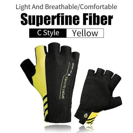 Radfahren Handschuhe Halb Finger Anti Slip Stoßfest Fahrrad Handschuhe Gel Pad Sommer Frauen Männer Sport MTB Road Fahrrad Handschuhe