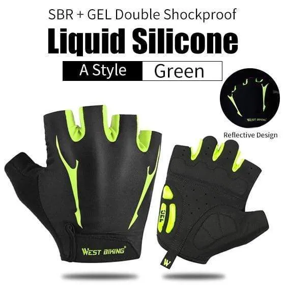 Radfahren Handschuhe Halb Finger Anti Slip Stoßfest Fahrrad Handschuhe Gel Pad Sommer Frauen Männer Sport MTB Road Fahrrad Handschuhe