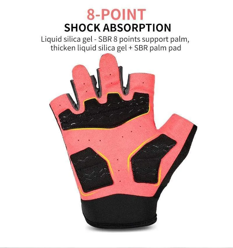 Radfahren Handschuhe Halb Finger Anti Slip Stoßfest Fahrrad Handschuhe Gel Pad Sommer Frauen Männer Sport MTB Road Fahrrad Handschuhe