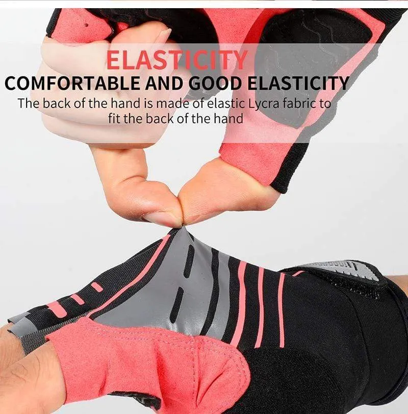 Radfahren Handschuhe Halb Finger Anti Slip Stoßfest Fahrrad Handschuhe Gel Pad Sommer Frauen Männer Sport MTB Road Fahrrad Handschuhe