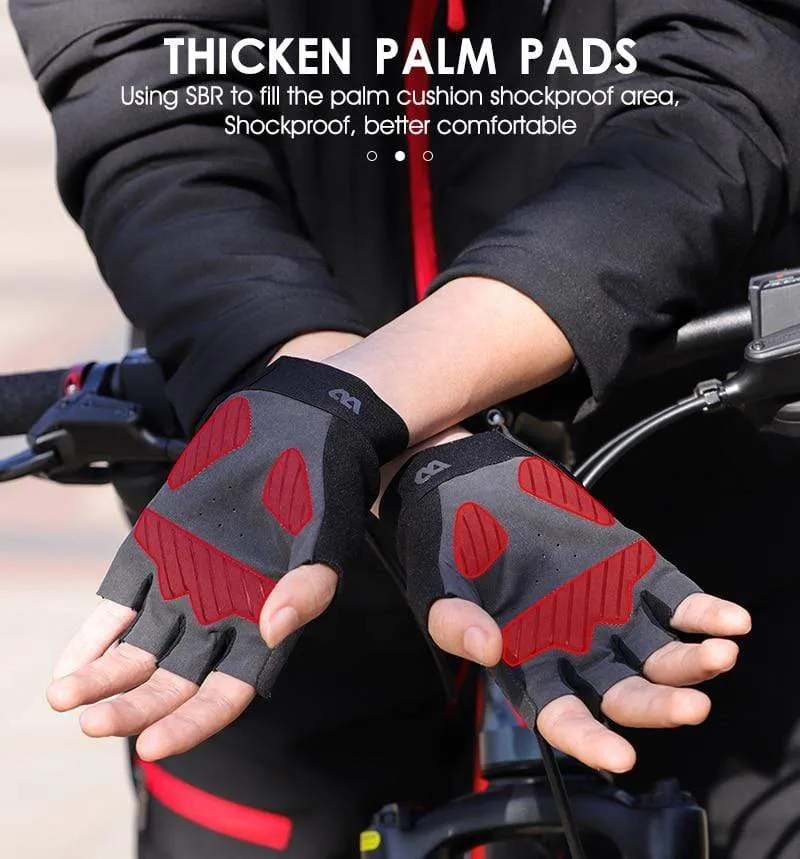 Radfahren Handschuhe Halb Finger Anti Slip Stoßfest Fahrrad Handschuhe Gel Pad Sommer Frauen Männer Sport MTB Road Fahrrad Handschuhe