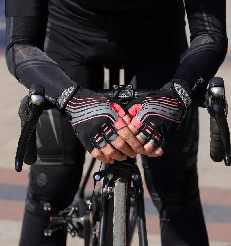Radfahren Handschuhe Halb Finger Anti Slip Stoßfest Fahrrad Handschuhe Gel Pad Sommer Frauen Männer Sport MTB Road Fahrrad Handschuhe