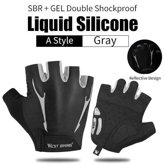 Radfahren Handschuhe Halb Finger Anti Slip Stoßfest Fahrrad Handschuhe Gel Pad Sommer Frauen Männer Sport MTB Road Fahrrad Handschuhe