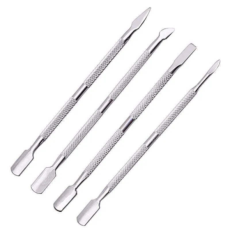 1 Stück Nagelhautschieber aus Edelstahl mit Doppelkopf für die Maniküre 2021 Werkzeuge für die Nagelkunst, rutschfestes Nagelhautentferner-Zubehör