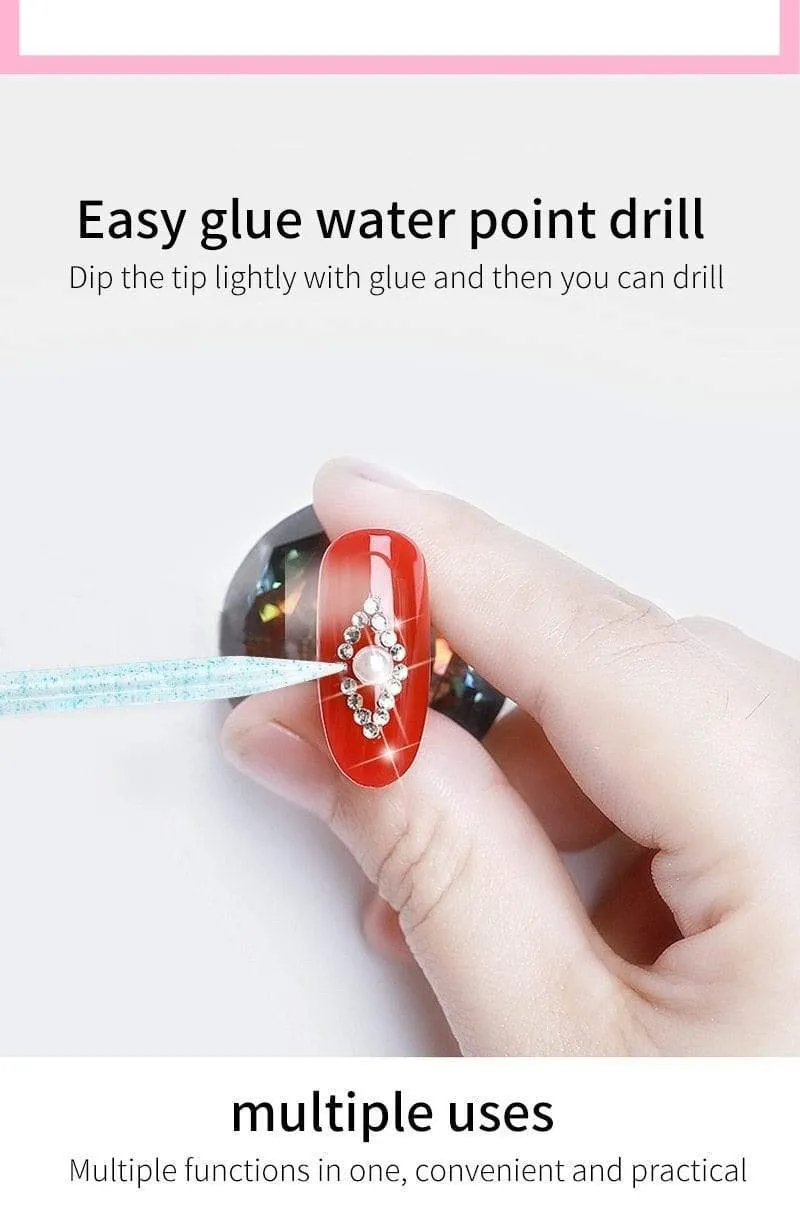 25/50/100 Stück wiederverwendbarer Kristallstab mit doppeltem Ende für Nailart, Nagelhautschieber, Nagelhautentferner, Werkzeug für Pediküre, Nagelmaniküre-Werkzeug