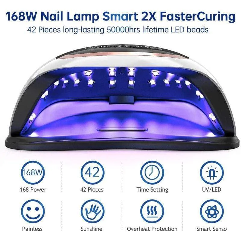 UV-Lampe LED-Lampe Gel-Nagellack Nagellampe semipermanent 30/60/90/120s Timer Auto Sensor Maniküre-Werkzeuge