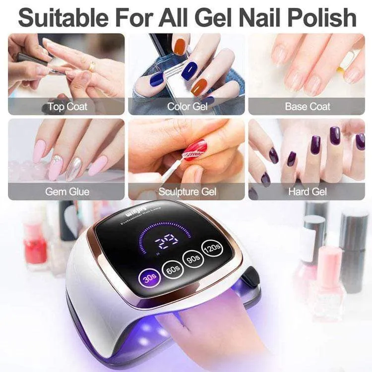 UV-Lampe LED-Lampe Gel-Nagellack Nagellampe semipermanent 30/60/90/120s Timer Auto Sensor Maniküre-Werkzeuge