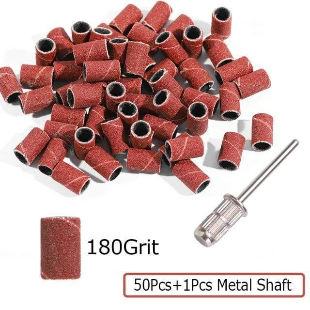 Nagelbohrer Fußpflege Polieren Maniküre Gel Nagellackentferner Ersatzwerkzeuge Cutter Zebra Schleifbänder