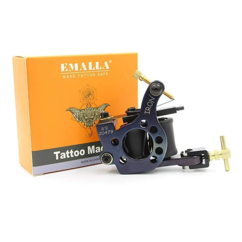 Duales digitales Tattoo-Maschinen-Netzteil mit 2 Spulen, Liner und Shader, Tattoo-Maschinengewehr-Fußschalter und Clip-Kabel-Set