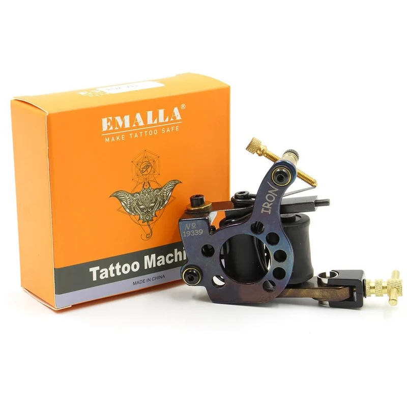 Duales digitales Tattoo-Maschinen-Netzteil mit 2 Spulen, Liner und Shader, Tattoo-Maschinengewehr-Fußschalter und Clip-Kabel-Set