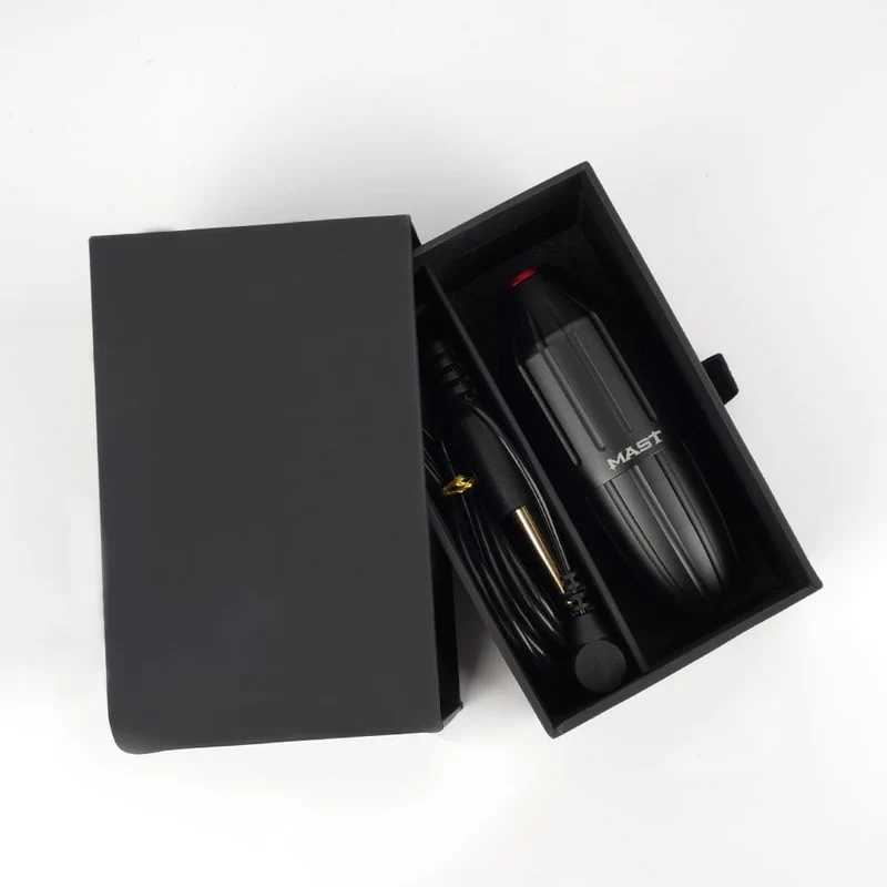 Rotations-Tattoo-Maschine, RCA-Kabel, Flugzeugaluminium, mit 4 mm Hub, Tattoo-Permanent-Make-up-Maschine