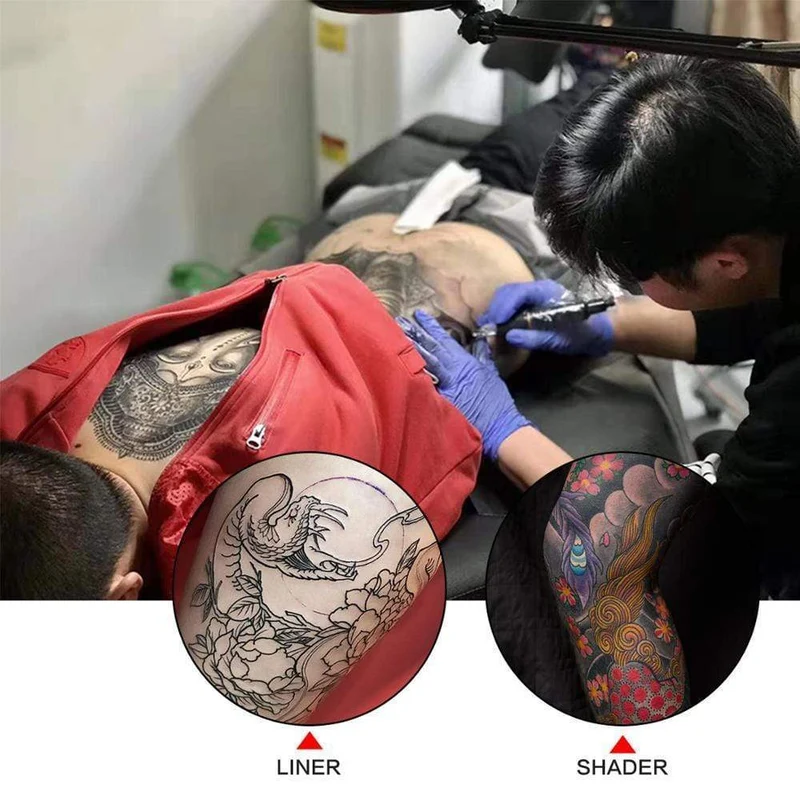 Tattoo-Sets Tattoo-Maschinenset Komplettes Tattoo-Stiftmaschinenset für Anfänger Stick-and-Poke-Pigmente für Permanent-Make-up-Zubehör