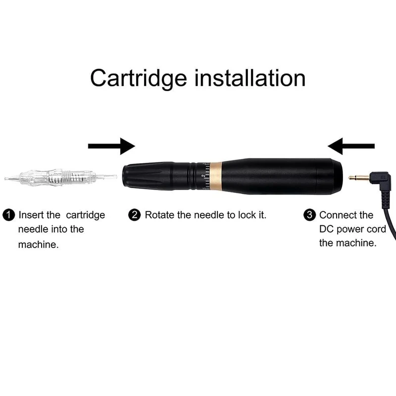 Biomaser Permanent Make-up Maschine 35000 RPM Leistungsstarker Tattoo Pen Rotary Gun Tattoo Maschine Für Augenbrauen Lip Schwarz Tattoo Supplies