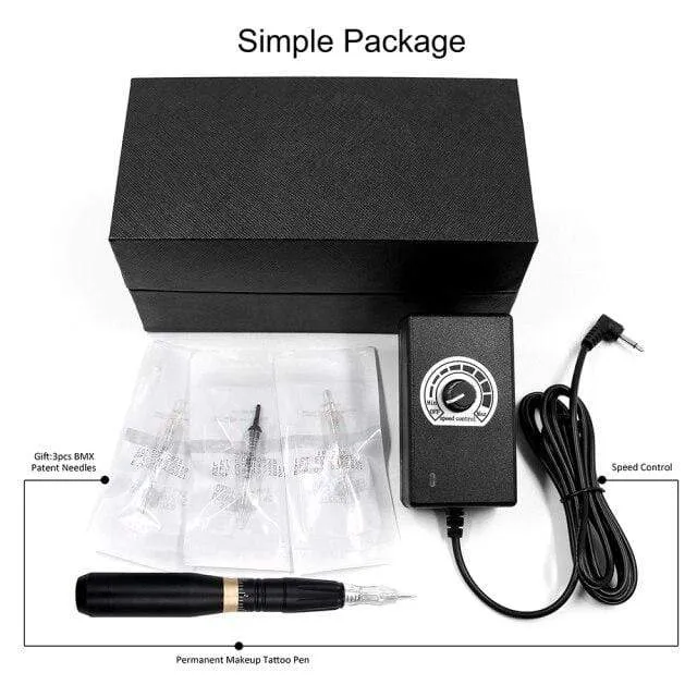 Biomaser Permanent Make-up Maschine 35000 RPM Leistungsstarker Tattoo Pen Rotary Gun Tattoo Maschine Für Augenbrauen Lip Schwarz Tattoo Supplies