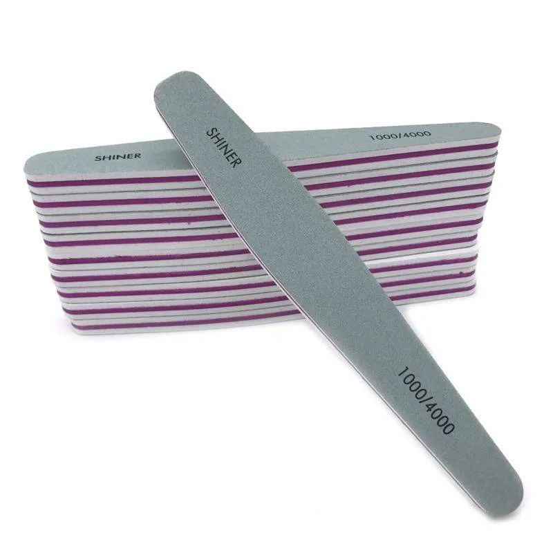 10 Teile/los Nagel Puffer Datei 1000/4000 Grit Pro Polieren Blöcke Polieren Schleif Dateien Nail art Zubehör Maniküre Werkzeuge Puffer