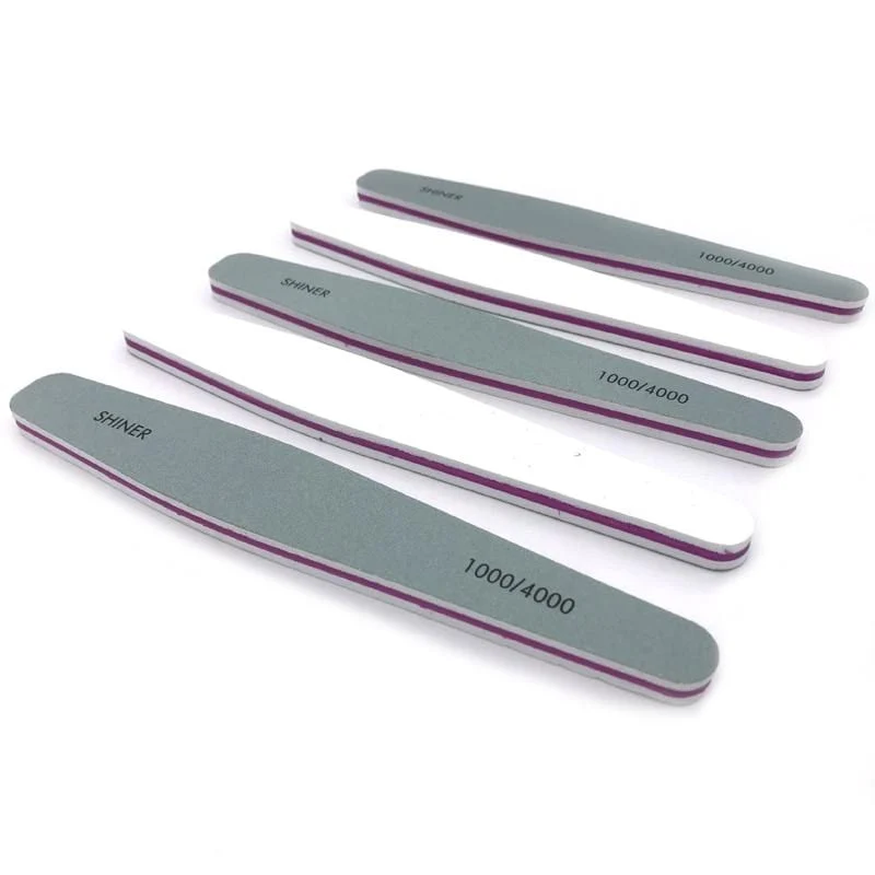 10 Teile/los Nagel Puffer Datei 1000/4000 Grit Pro Polieren Blöcke Polieren Schleif Dateien Nail art Zubehör Maniküre Werkzeuge Puffer