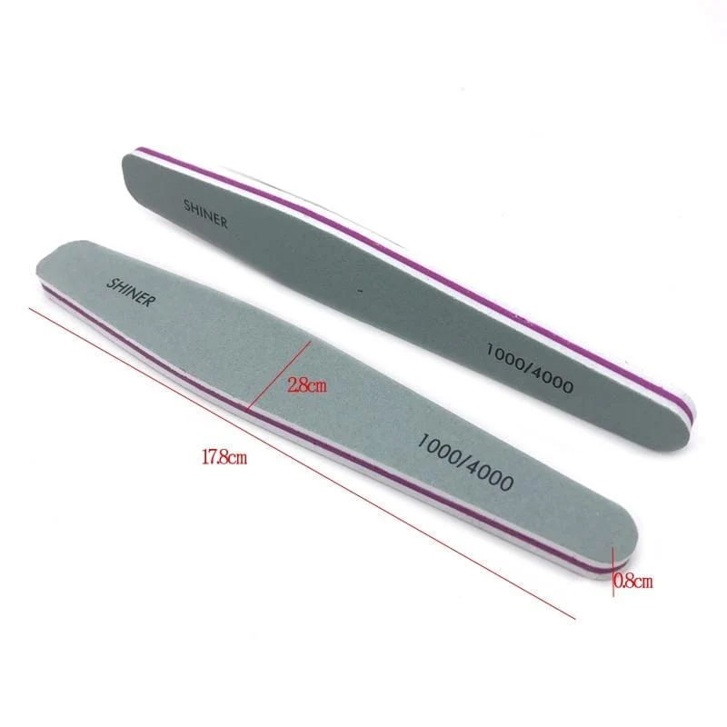 10 Teile/los Nagel Puffer Datei 1000/4000 Grit Pro Polieren Blöcke Polieren Schleif Dateien Nail art Zubehör Maniküre Werkzeuge Puffer