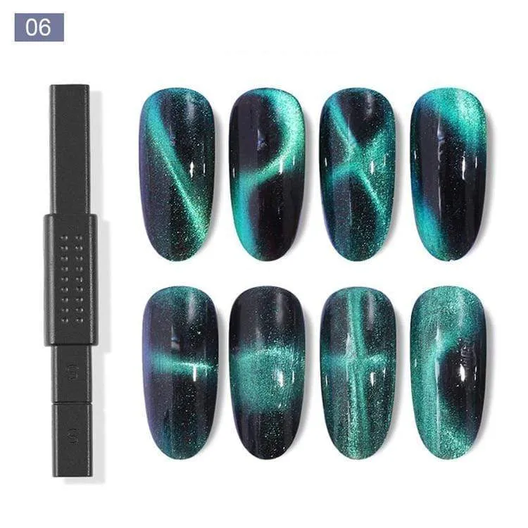 Magnetstift für Nagelkunst, Katzenaugen-Magnet für Nagelgelpolitur, 3D-Linienstreifeneffekt, starke magnetische Stiftwerkzeuge für Gellack-Werkzeuge