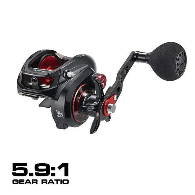 300 Low Profile Baitcasting Reel 15KG Max Drag 8 + 1 Lager Aluminiumrahmen Süßwasser Salzwasser Angelrolle