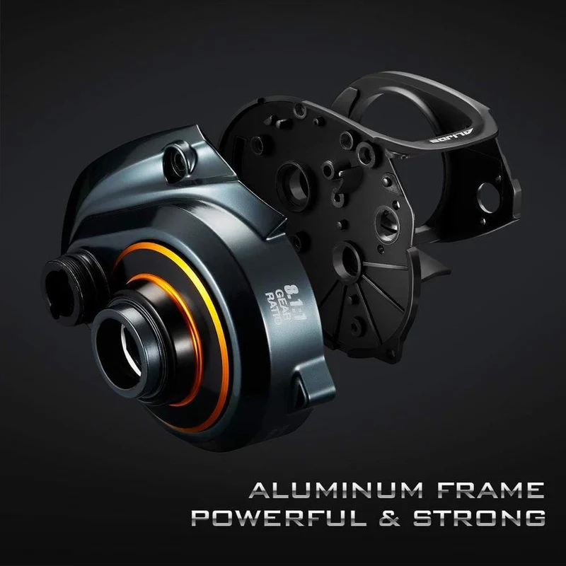300 Low Profile Baitcasting Reel 15KG Max Drag 8 + 1 Lager Aluminiumrahmen Süßwasser Salzwasser Angelrolle
