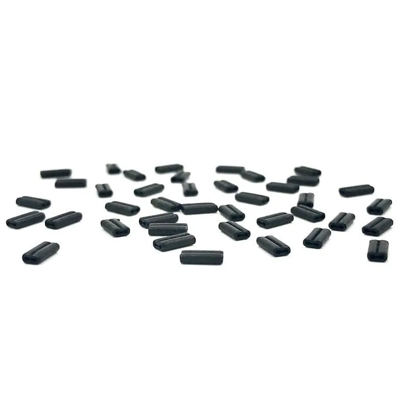 60 Stück Karpfenangeln KRIMPS für steif beschichtete Zöpfe Mono Leader Crimps 0.6 oder 0.7 mm für Chod Hair Rigs Ronnie Rigs