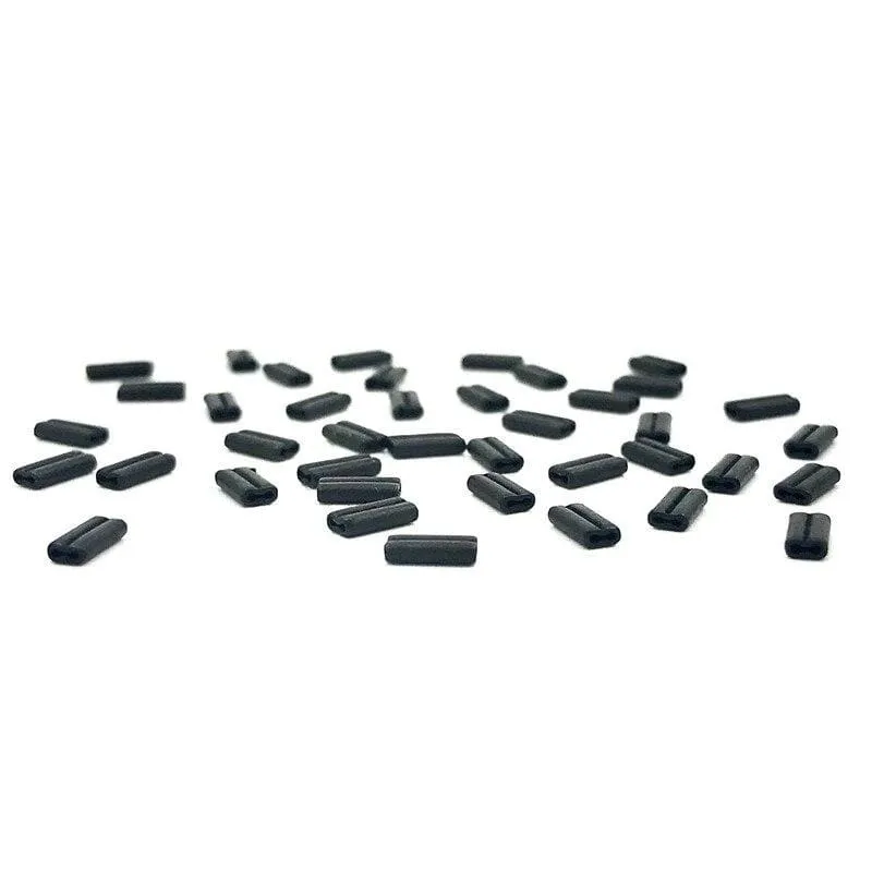 60 Stück Karpfenangeln KRIMPS für steif beschichtete Zöpfe Mono Leader Crimps 0.6 oder 0.7 mm für Chod Hair Rigs Ronnie Rigs