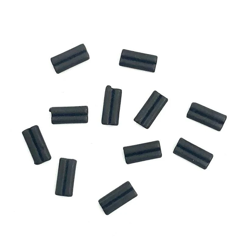 60 Stück Karpfenangeln KRIMPS für steif beschichtete Zöpfe Mono Leader Crimps 0.6 oder 0.7 mm für Chod Hair Rigs Ronnie Rigs