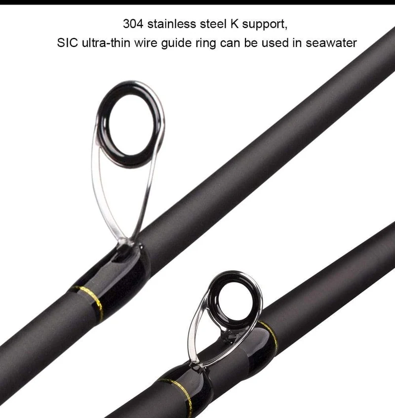 1.68 m 2.1 m 2.4 Casting Spinning Angelrute Travel Ultra Light Street Fishing Boat Köder Zwei Spitzen 5-50 g M / ML / MH Fast Rod