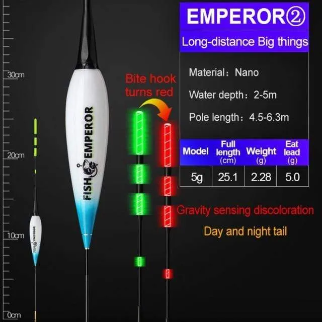 Angeln Smart Electronic Float Schwerkraftsensor Led 2g 5g 7g 10g Großer Auftrieb 2021 Pose Bobbers CR425 Batterie Leuchtstab Sommer