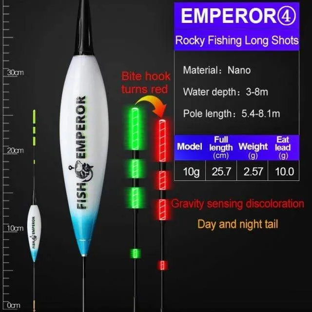 Angeln Smart Electronic Float Schwerkraftsensor Led 2g 5g 7g 10g Großer Auftrieb 2021 Pose Bobbers CR425 Batterie Leuchtstab Sommer