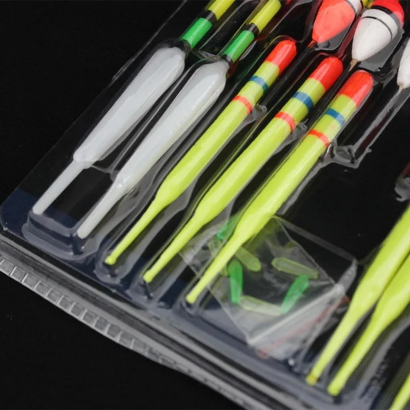 15 Teile / Set mit verschiedenen vertikalen Bojen Marine Angelbojen Angeln Aquarium Fisch Angeln Schwimmer