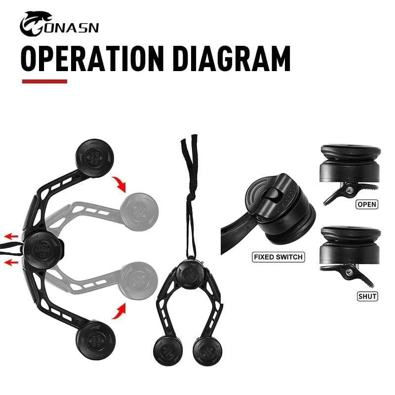 Fishing Tools GT FG PR Knotter Assist Line Leader Connection Knotting Machine Bobbin Winder Lines Wire Japan Knot Tool