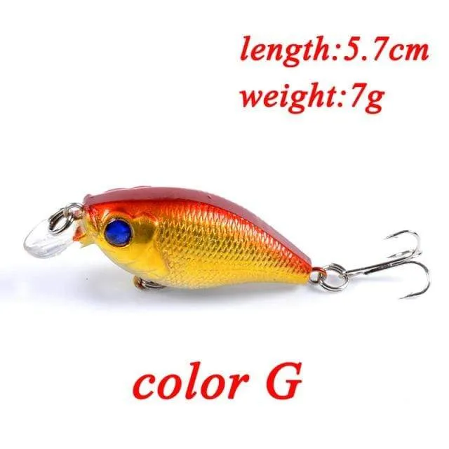 1PCS Wobbler Qualität Crankbait Simulation Angeln Locken 5.7 cm 7g Jerkbait Schwimm Harten Köder Bass Karpfen Pesca angelgerät