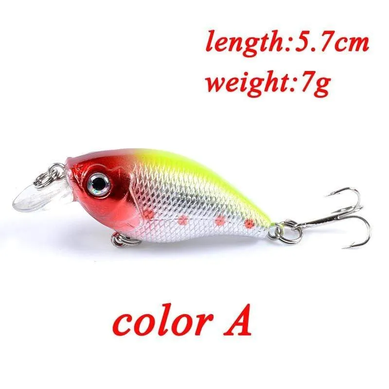 1PCS Wobbler Qualität Crankbait Simulation Angeln Locken 5.7 cm 7g Jerkbait Schwimm Harten Köder Bass Karpfen Pesca angelgerät