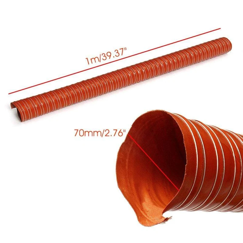 Universal Auto Luftführungsrohr Flexible Air Vent Schlauch Rohr Heiß Kalt Kühlung Transfer Extractor 76/70/60/57/51/45mm