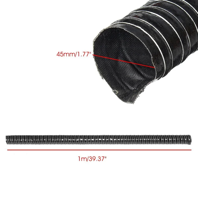 76/70/63/60/57/51/45 mm Autohauben-Lufteinlassrohr Luftführungsschlauch Flexible Filterrohre Universal