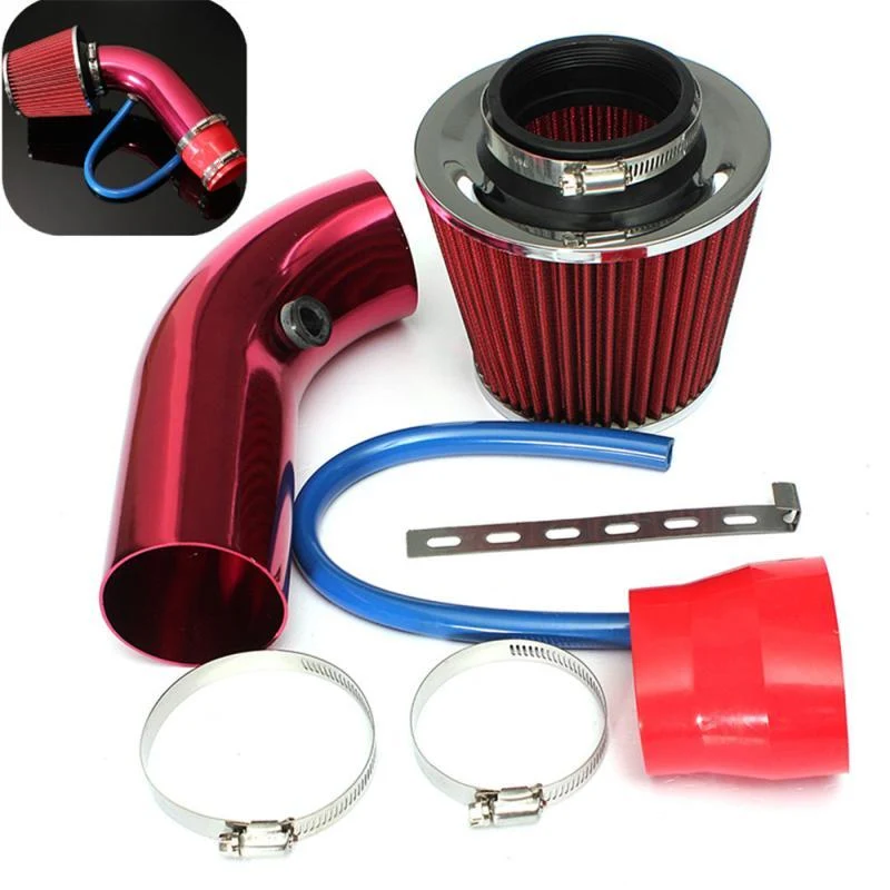 Teile für Lufteinlässe Zubehör für Luftansaugsysteme Universal-Luftansaugfilter für Autorennen Aluminiumrohr Power Flow Kit
