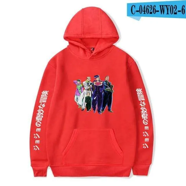 JoJo's Bizarre Adventure Hoodies Sweatshirts Männer Frauen Harajuku Hoodies Anime Fashion Hoodie Japanische Streetwear Cartoon Hoodies