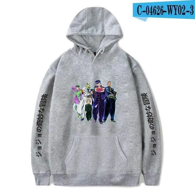 JoJo's Bizarre Adventure Hoodies Sweatshirts Männer Frauen Harajuku Hoodies Anime Fashion Hoodie Japanische Streetwear Cartoon Hoodies