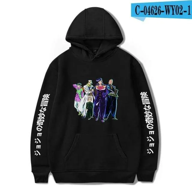 JoJo's Bizarre Adventure Hoodies Sweatshirts Männer Frauen Harajuku Hoodies Anime Fashion Hoodie Japanische Streetwear Cartoon Hoodies