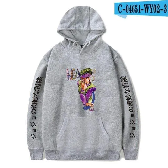 JoJo's Bizarre Adventure Hoodies Sweatshirts Männer Frauen Harajuku Hoodies Anime Fashion Hoodie Japanische Streetwear Cartoon Hoodies