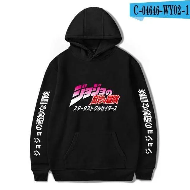 JoJo's Bizarre Adventure Hoodies Sweatshirts Männer Frauen Harajuku Hoodies Anime Fashion Hoodie Japanische Streetwear Cartoon Hoodies