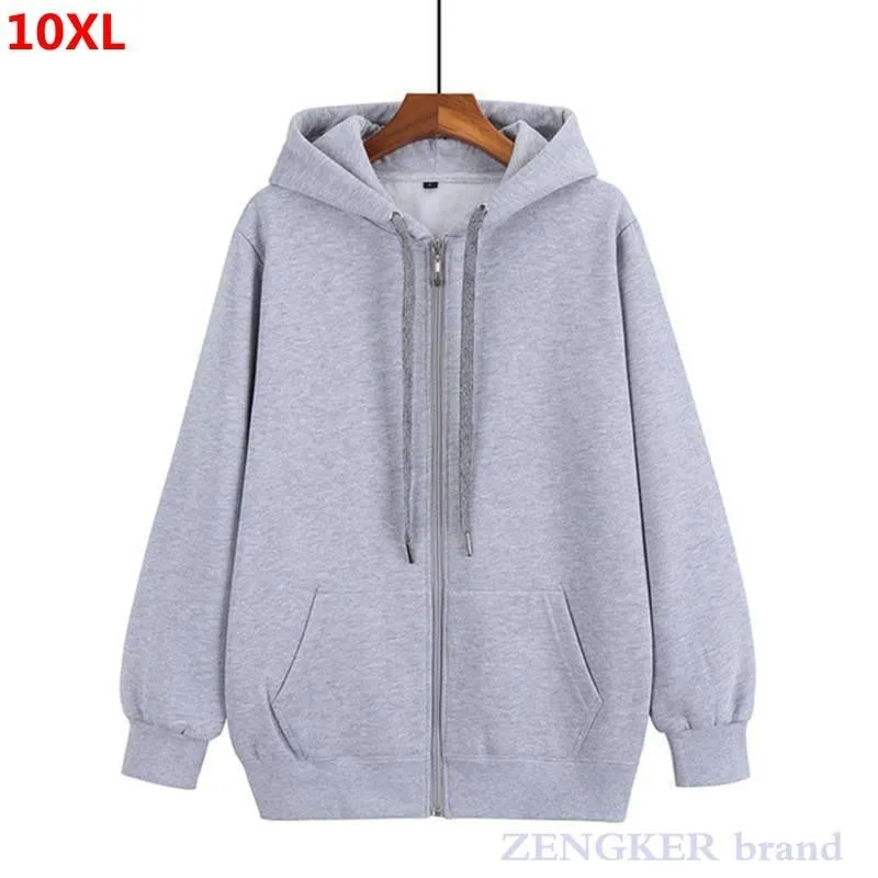 Herbst Herren Reißverschluss Strickjacke Übergröße Kapuzenpullover Herrenjacke Strickjacke Übergroß Herren Hoodies Sweatshirt Herren 9XL 10XL 8XL