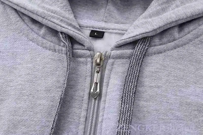 Herbst Herren Reißverschluss Strickjacke Übergröße Kapuzenpullover Herrenjacke Strickjacke Übergroß Herren Hoodies Sweatshirt Herren 9XL 10XL 8XL