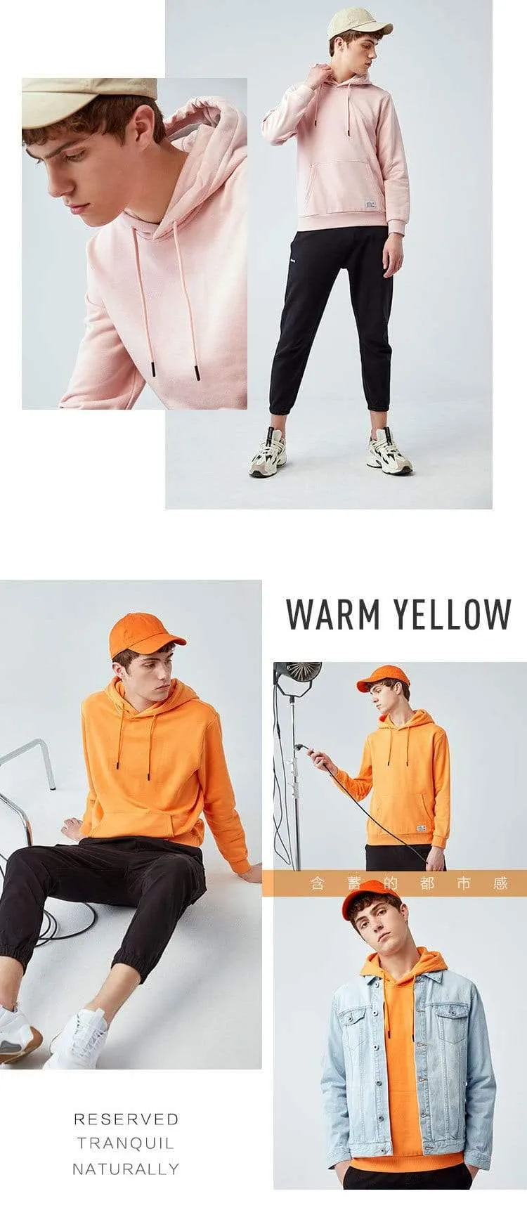 2020 Herren Kapuzenpullover mit Kapuze, Thermo-Sweatshirt, Baumwolle, Pullover, Hoodie, Sport-Sweatshirt, Tasche, Casual, Frühling, Herbst, Hoodies Herren
