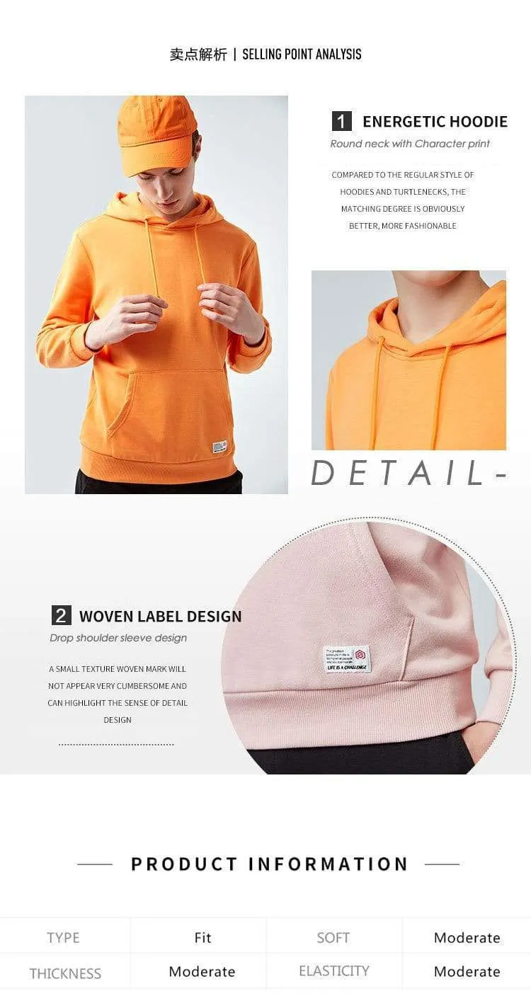 2020 Herren Kapuzenpullover mit Kapuze, Thermo-Sweatshirt, Baumwolle, Pullover, Hoodie, Sport-Sweatshirt, Tasche, Casual, Frühling, Herbst, Hoodies Herren
